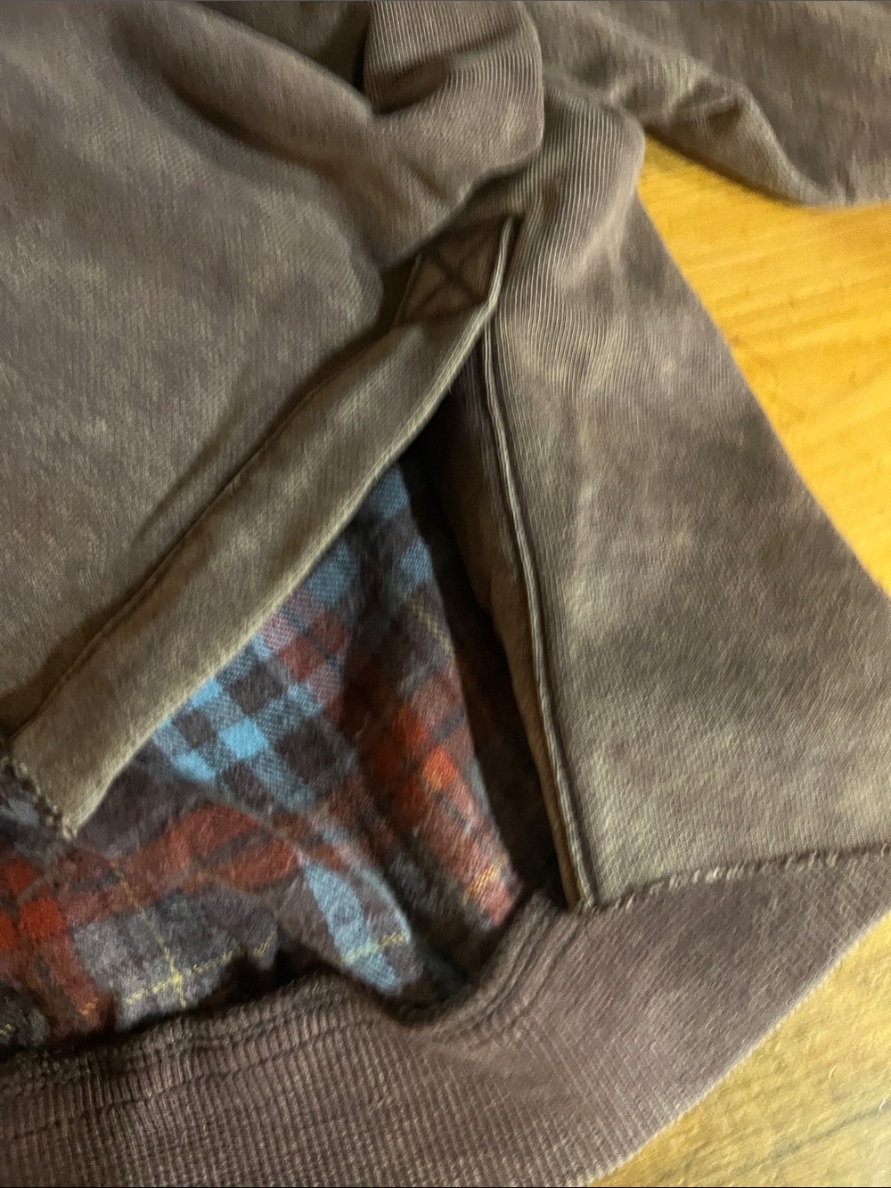 Oli & Hali Rust and Cream Plaid Jacket Size Medium - Picture 9 of 10